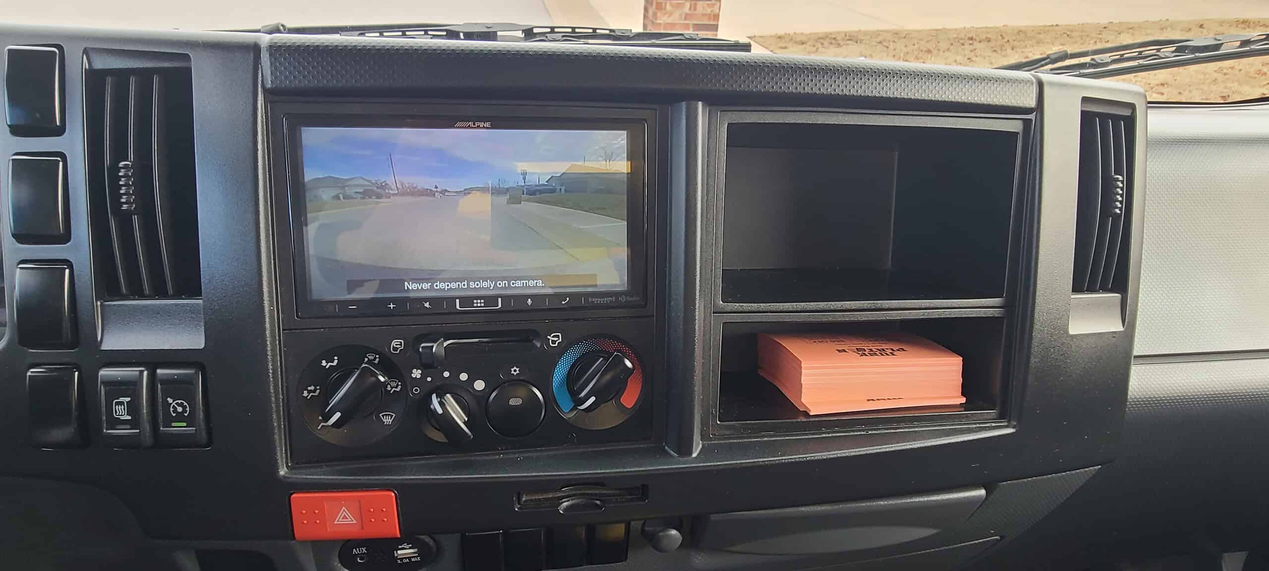 junk-removal-truck for-sale10 backup camera in junk removal truck for sale