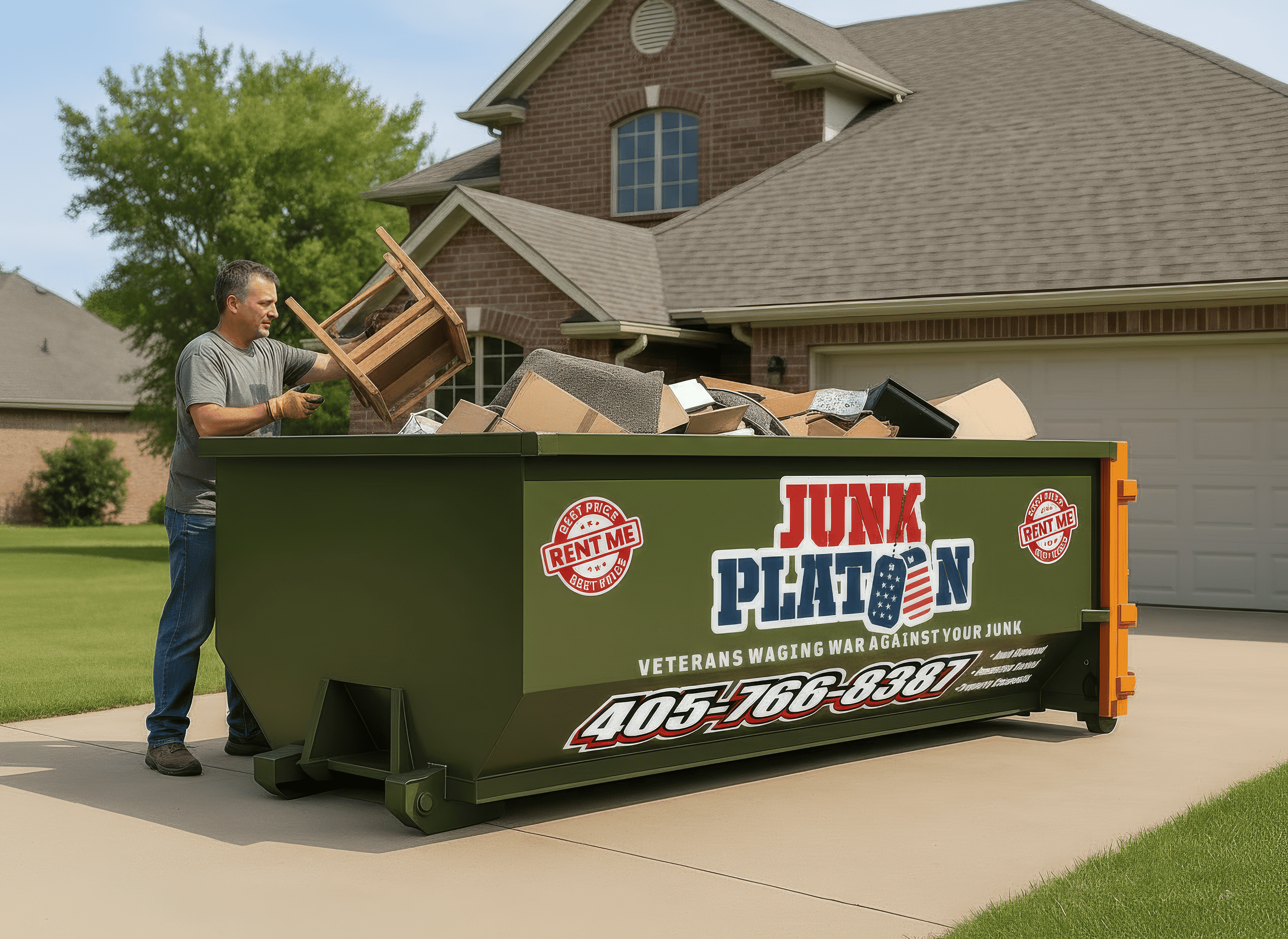 Dumpster for rent in Oklahoma city
